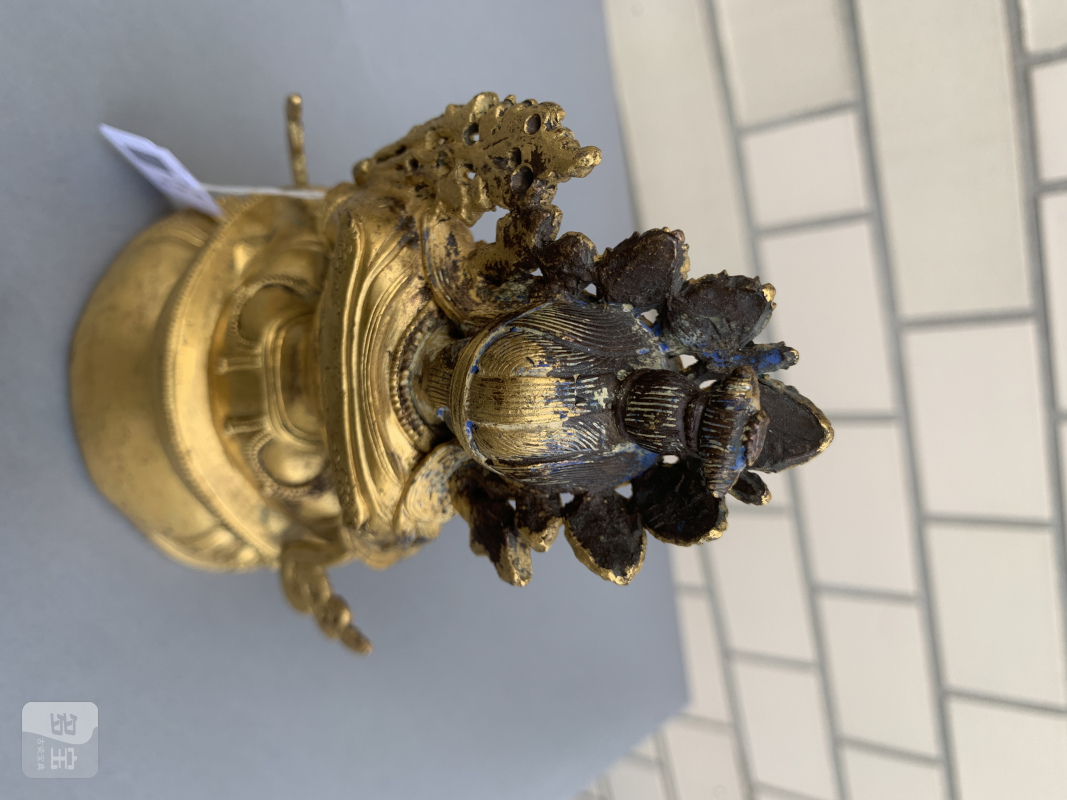 A GILT-BRONZE FIGURE OF SYAMATARA - 图8